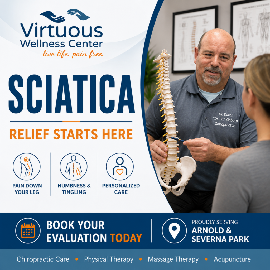 What Sciatica is and How Virtuous Wellness Center can help