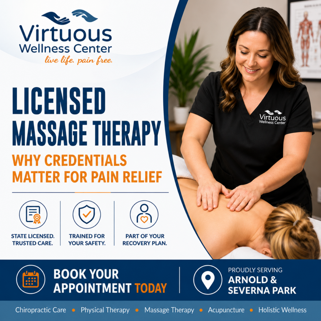 Licensed Massage Therapy credentialing.